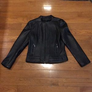 Kenneth Cole Black Leather Jacket
